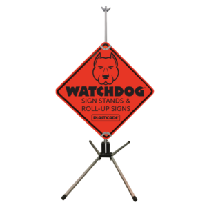 Mid-Size Aluminum Double Spring Sign Stand for Rigid Signs