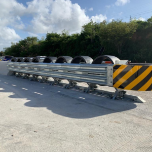 MASH TL-3 Low Maintenance Crash Cushion with Horizontal Cylinders