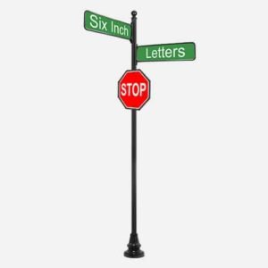 Decorative Round Sign Pole System